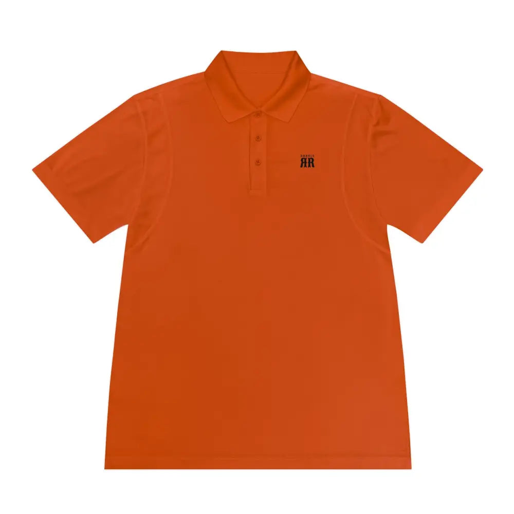 ’Double R Western™ Men’s Sport Polo’ – - Lightweight Athletic Polo - Texas Orange / S - T-Shirt