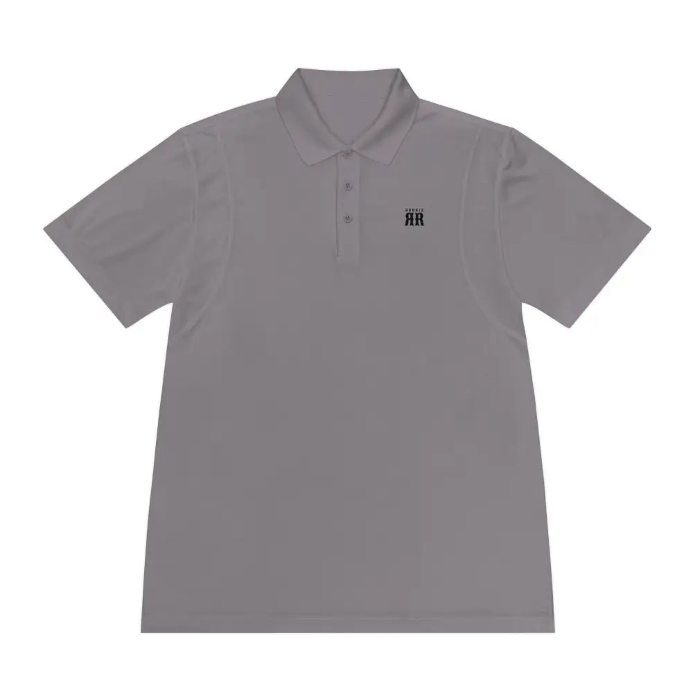 ’Double R Western™ Men’s Sport Polo’ – - Lightweight Athletic Polo - Grey Concrete / S - T-Shirt