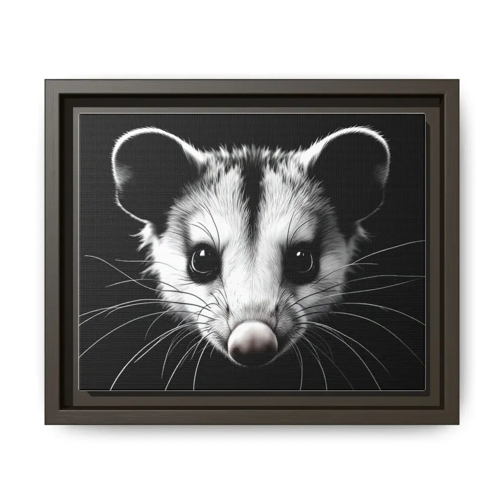 Double R Western™ Midnight Edition Possum Canvas - Double R Western™ - 10″ x 8″ (Horizontal) / Espresso / 1.25’’