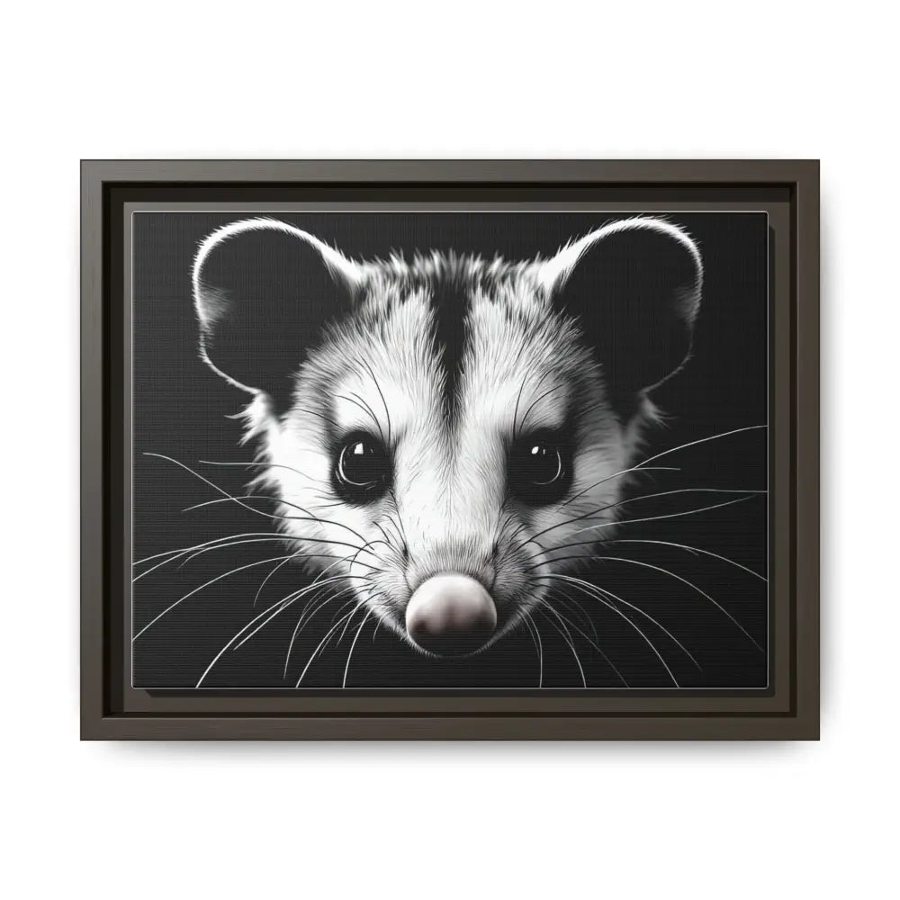 Double R Western™ Midnight Edition Possum Canvas - Double R Western™ - 12’’ x 9’’ (Horizontal) / Espresso / 1.25’’
