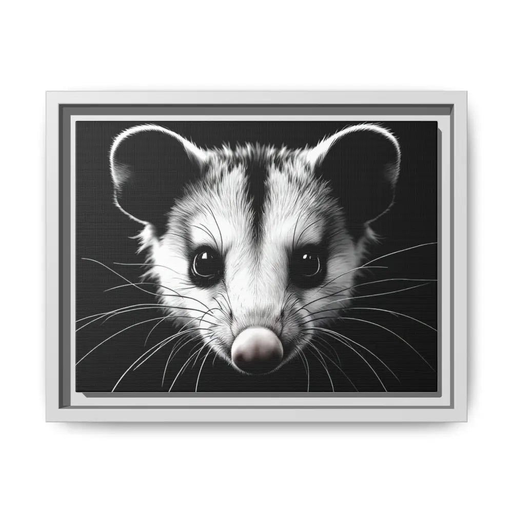 Double R Western™ Midnight Edition Possum Canvas - Double R Western™ - 12’’ x 9’’ (Horizontal) / White / 1.25’’ - Canvas