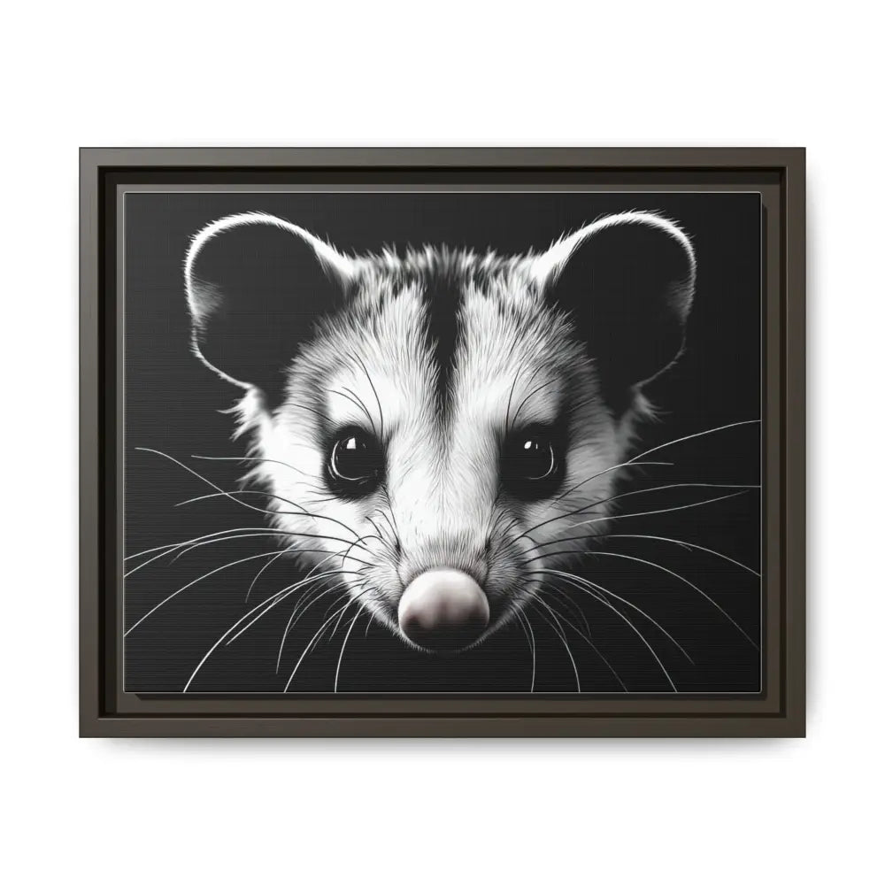 Double R Western™ Midnight Edition Possum Canvas - Double R Western™ - 14″ x 11″ (Horizontal) / Espresso / 1.25’’