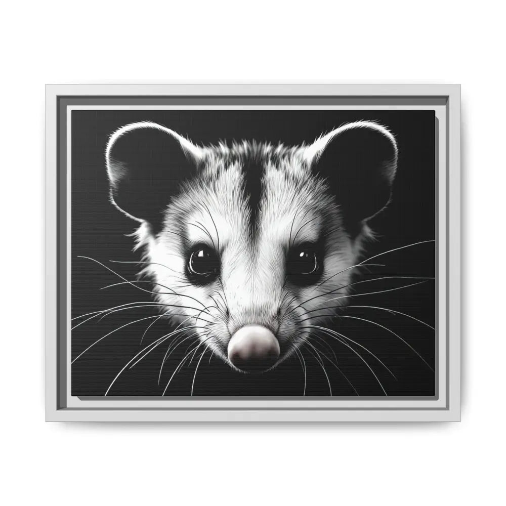Double R Western™ Midnight Edition Possum Canvas - Double R Western™ - 14″ x 11″ (Horizontal) / White / 1.25’’ - Canvas