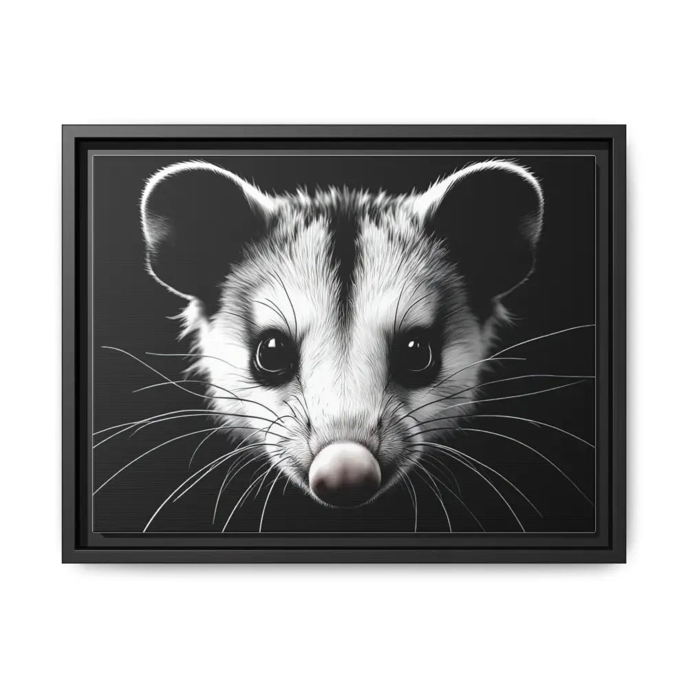 Double R Western™ Midnight Edition Possum Canvas - Double R Western™ - 16″ x 12″ (Horizontal) / Black / 1.25’’ - Canvas