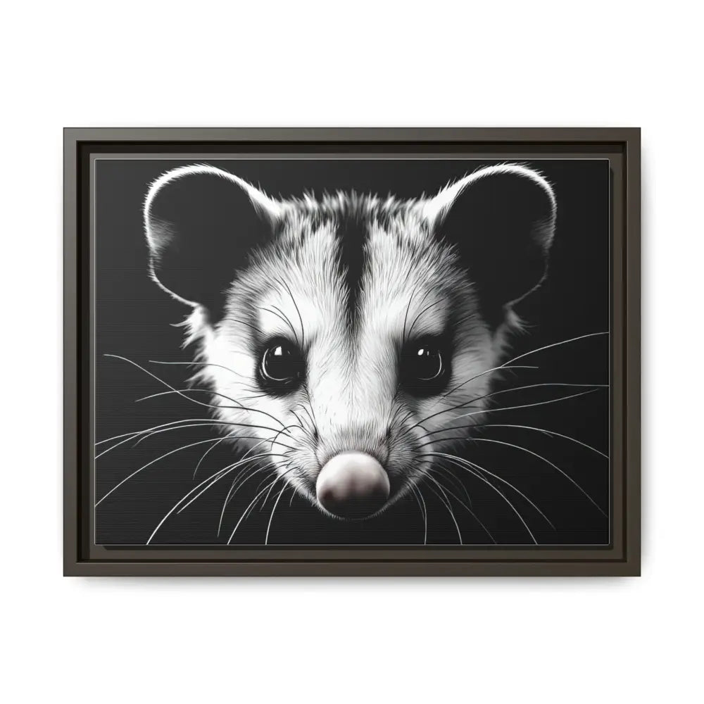 Double R Western™ Midnight Edition Possum Canvas - Double R Western™ - 16″ x 12″ (Horizontal) / Espresso / 1.25’’