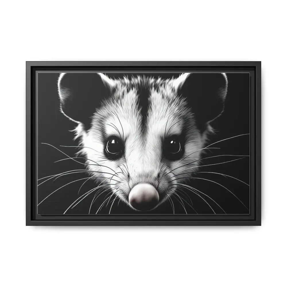 Double R Western™ Midnight Edition Possum Canvas - Double R Western™ - 18″ x 12″ (Horizontal) / Black / 1.25’’ - Canvas