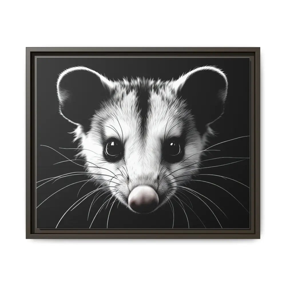 Double R Western™ Midnight Edition Possum Canvas - Double R Western™ - 20″ x 16″ (Horizontal) / Espresso / 1.25’’