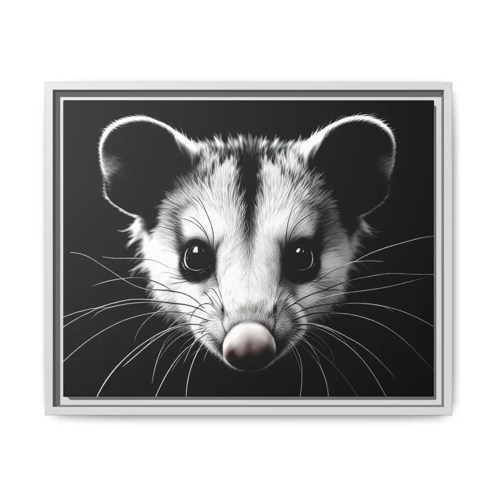 Double R Western™ Midnight Edition Possum Canvas - Double R Western™ - 20″ x 16″ (Horizontal) / White / 1.25’’ - Canvas