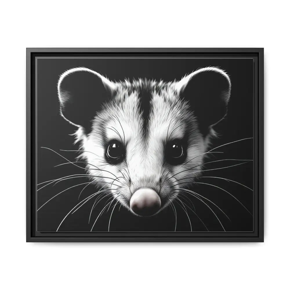 Double R Western™ Midnight Edition Possum Canvas - Double R Western™ - 20″ x 16″ (Horizontal) / Black / 1.25’’ - Canvas