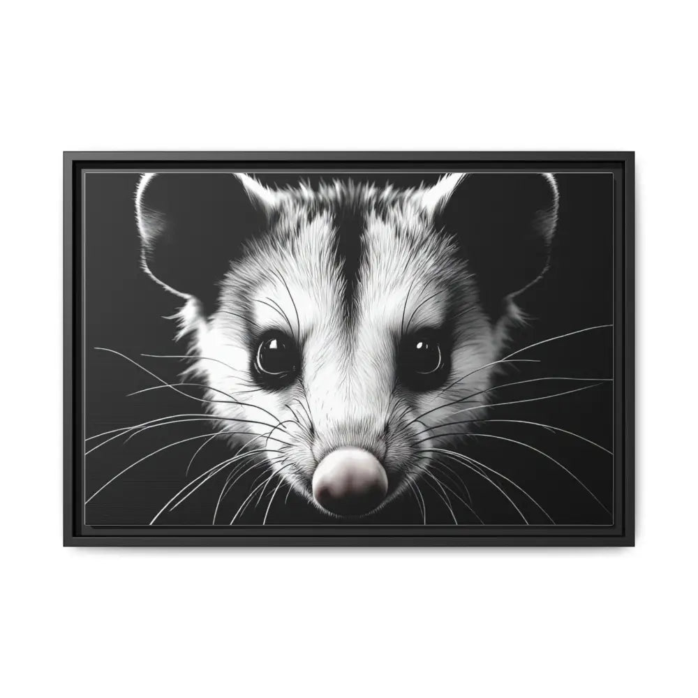 Double R Western™ Midnight Edition Possum Canvas - Double R Western™ - 24″ x 16″ (Horizontal) / Black / 1.25’’ - Canvas