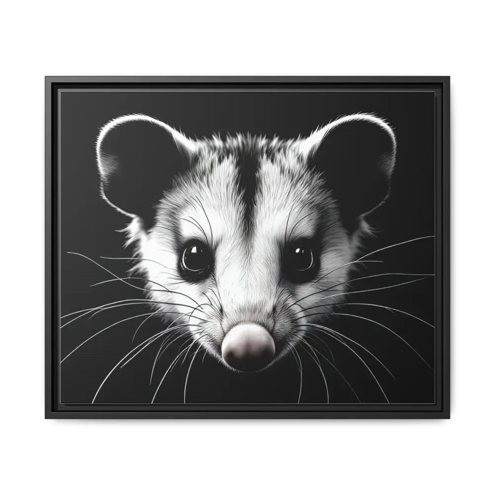 Double R Western™ Midnight Edition Possum Canvas - Double R Western™ - 24’’ x 20’’ (Horizontal) / Black / 1.25’’