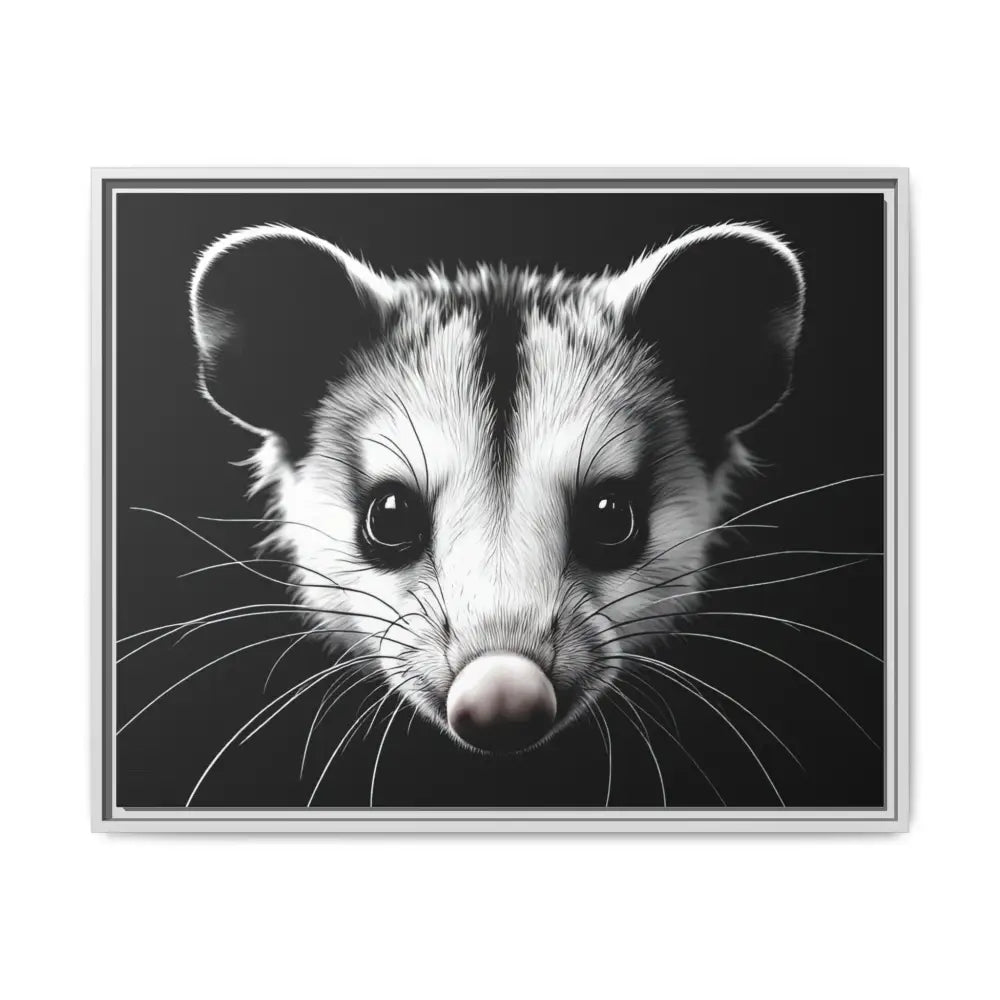 Double R Western™ Midnight Edition Possum Canvas - Double R Western™ - 30’’ x 24’’ (Horizontal) / White / 1.25’’