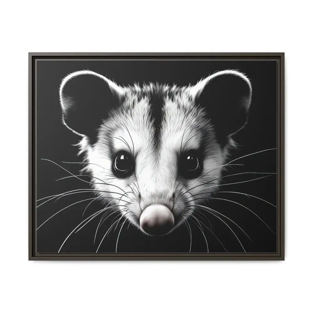 Double R Western™ Midnight Edition Possum Canvas - Double R Western™ - 30’’ x 24’’ (Horizontal) / Espresso / 1.25’’