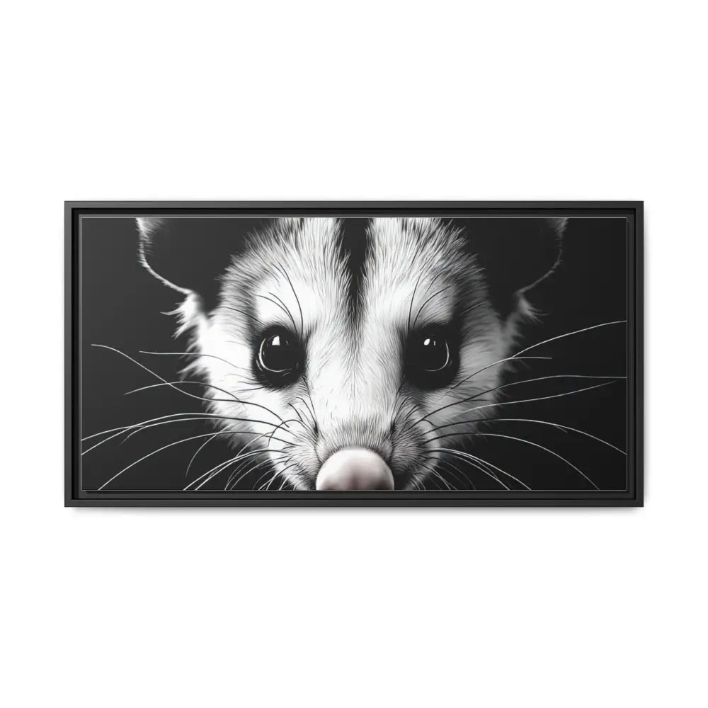 Double R Western™ Midnight Edition Possum Canvas - Double R Western™ - 32’’ x 16’’ (Horizontal) / Black / 1.25’’