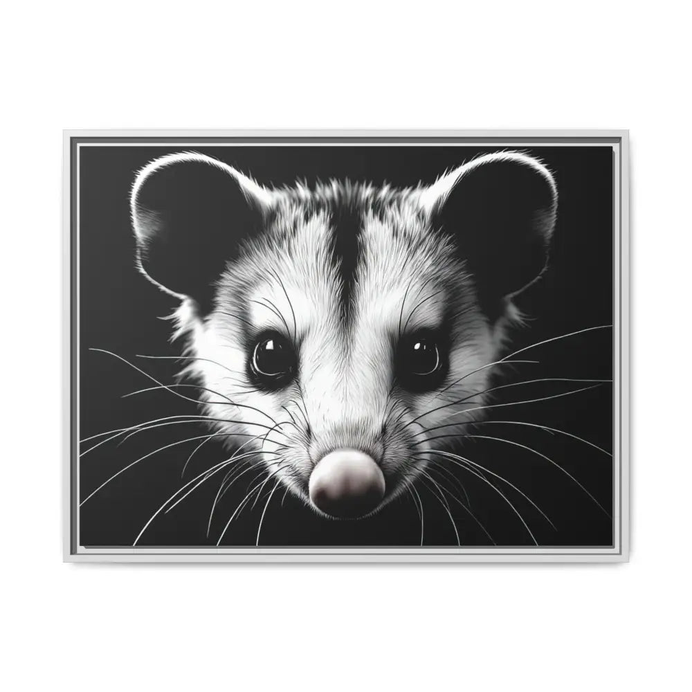 Double R Western™ Midnight Edition Possum Canvas - Double R Western™ - 32’’ x 24’’ (Horizontal) / White / 1.25’’
