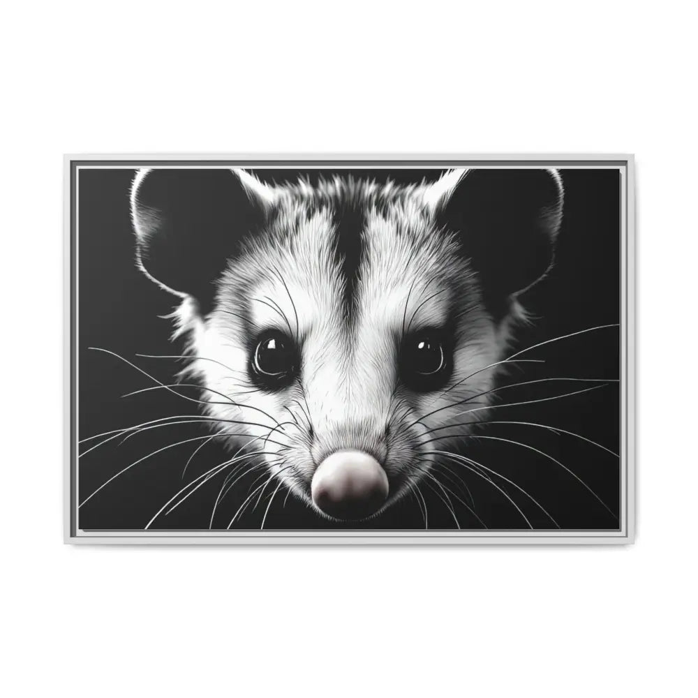 Double R Western™ Midnight Edition Possum Canvas - Double R Western™ - 36’’ x 24’’ (Horizontal) / White / 1.25’’