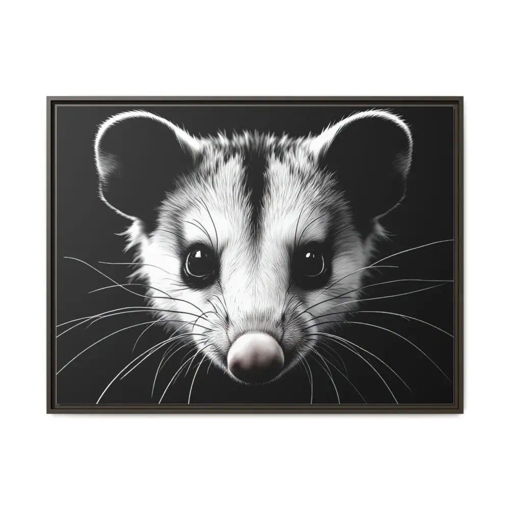 Double R Western™ Midnight Edition Possum Canvas - Double R Western™ - 40’’ x 30’’ (Horizontal) / Espresso / 1.25’’