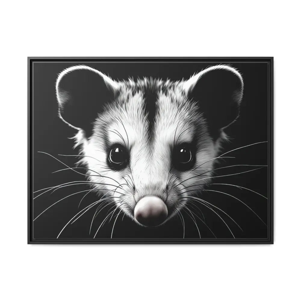 Double R Western™ Midnight Edition Possum Canvas - Double R Western™ - 40’’ x 30’’ (Horizontal) / Black / 1.25’’