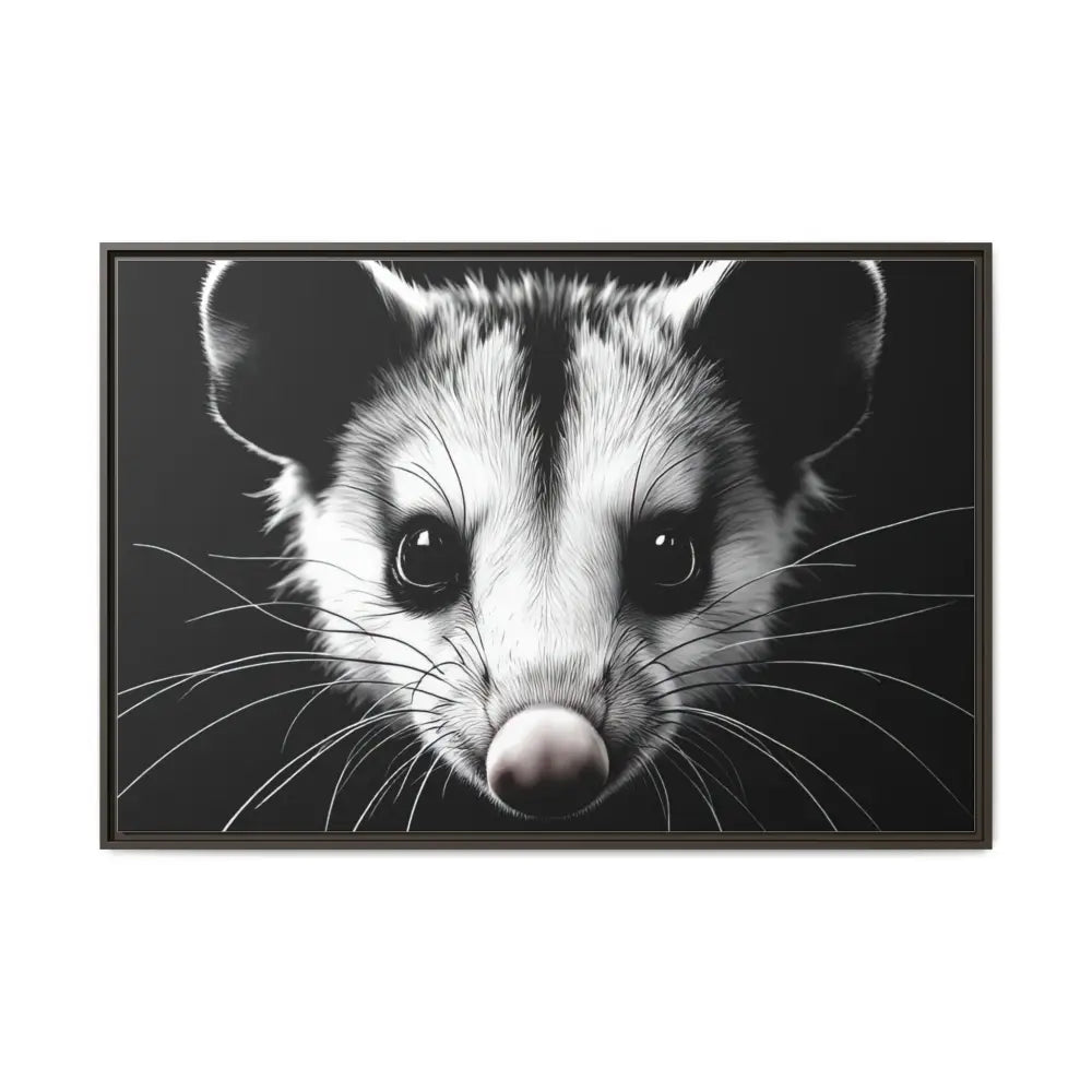 Double R Western™ Midnight Edition Possum Canvas - Double R Western™ - 48″ x 32″ (Horizontal) / Espresso / 1.25’’