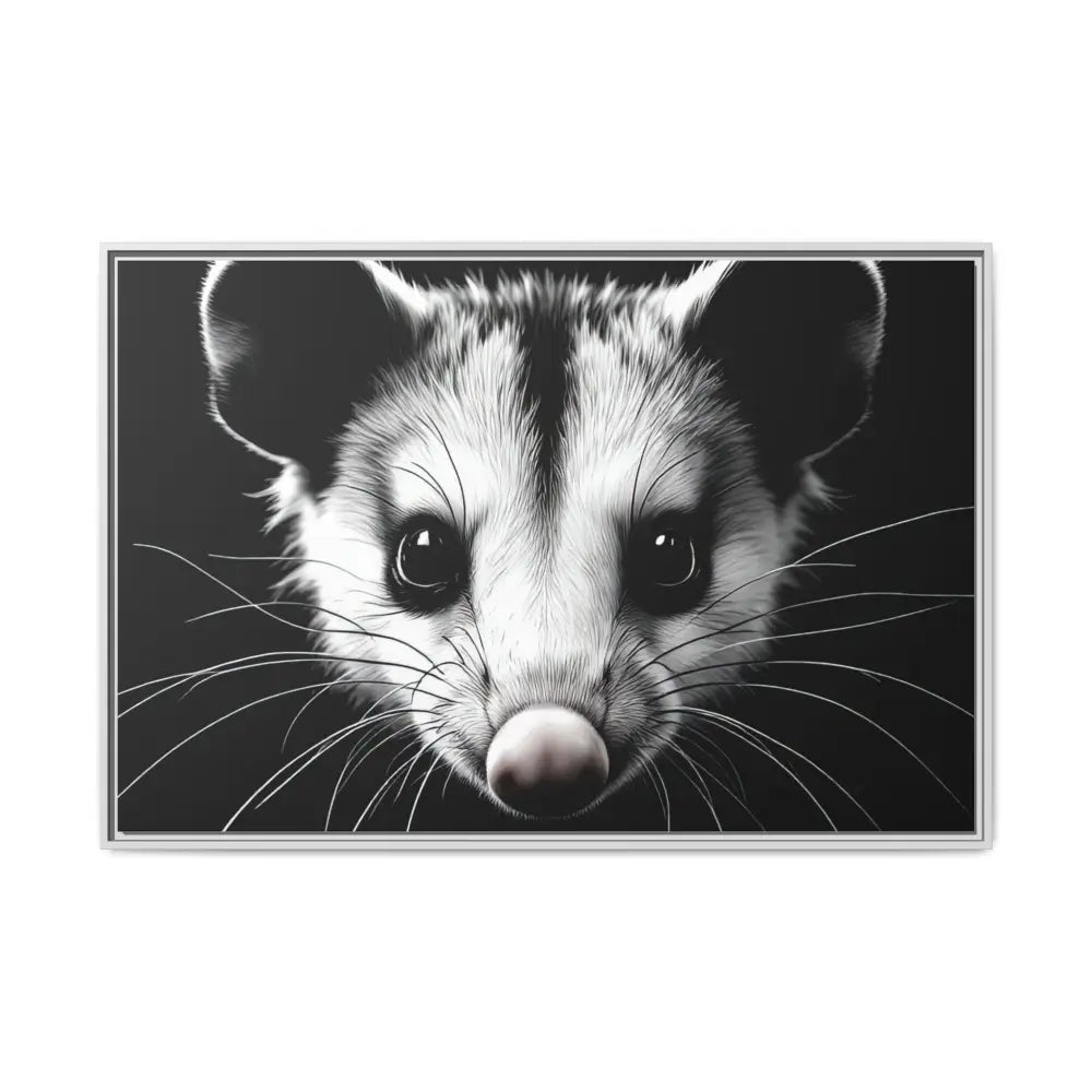 Double R Western™ Midnight Edition Possum Canvas - Double R Western™ - 48″ x 32″ (Horizontal) / White / 1.25’’ - Canvas