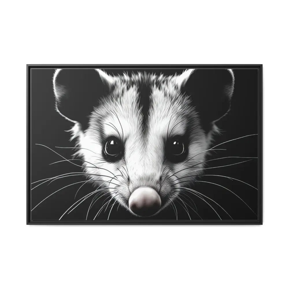 Double R Western™ Midnight Edition Possum Canvas - Double R Western™ - 48″ x 32″ (Horizontal) / Black / 1.25’’ - Canvas