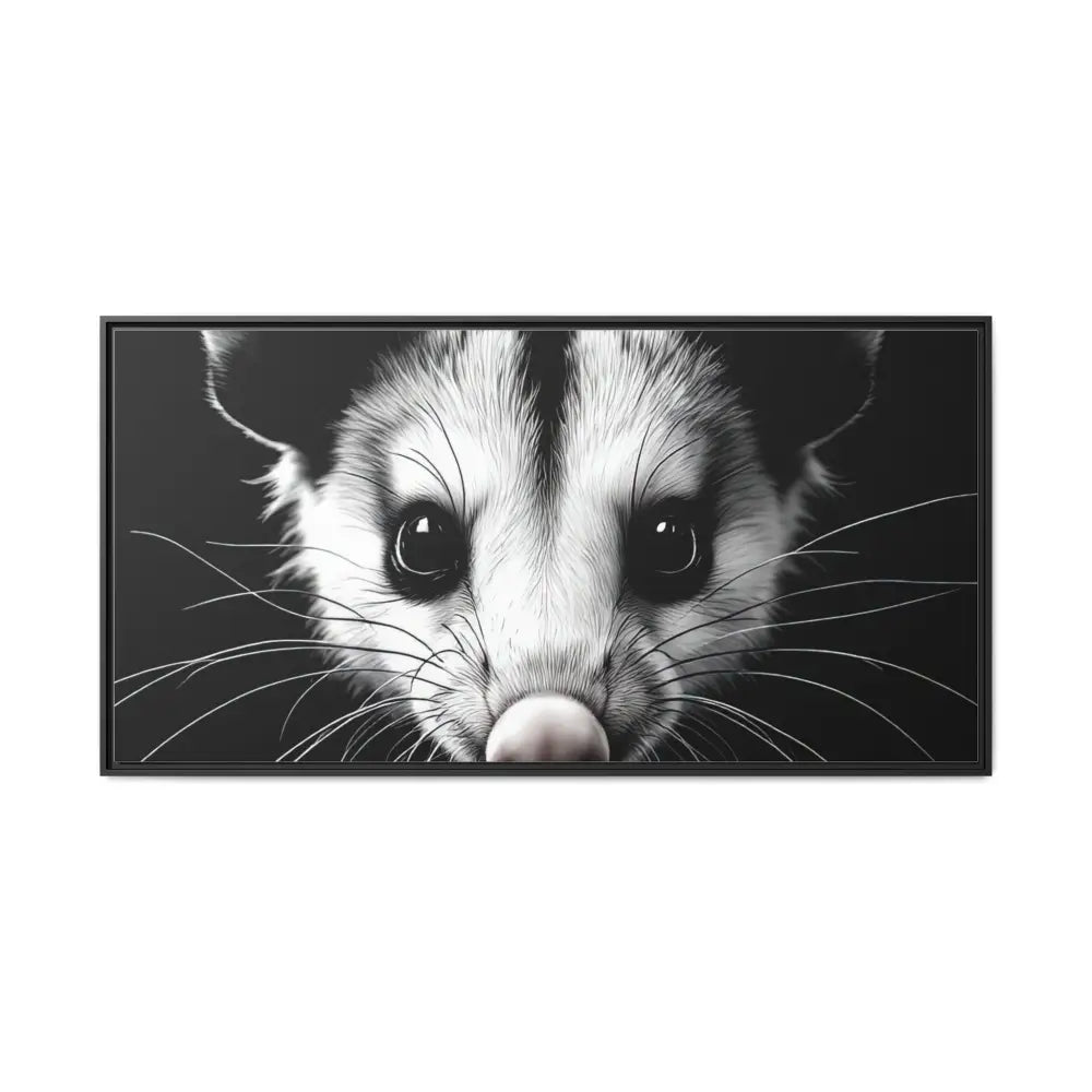 Double R Western™ Midnight Edition Possum Canvas - Double R Western™ - 60’’ x 30’’ (Horizontal) / Black / 1.25’’