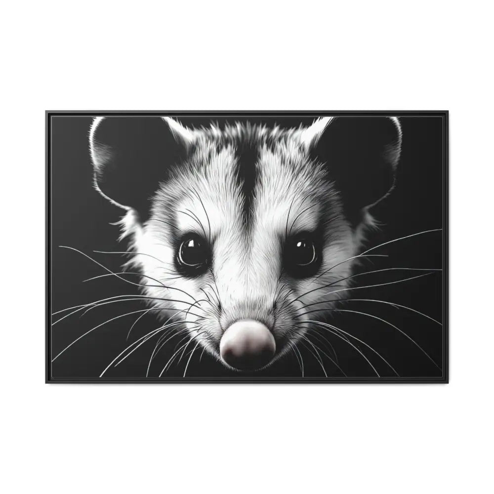 Double R Western™ Midnight Edition Possum Canvas - Double R Western™ - 60’’ x 40’’ (Horizontal) / Black / 1.25’’