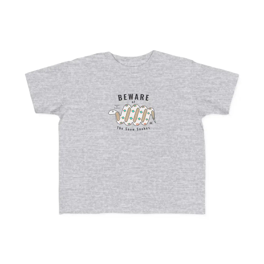 ’Double R Western’s Legend of the Snow Snake’ - Toddler’s Fine Jersey Tee - Heather / 2T - Kids clothes