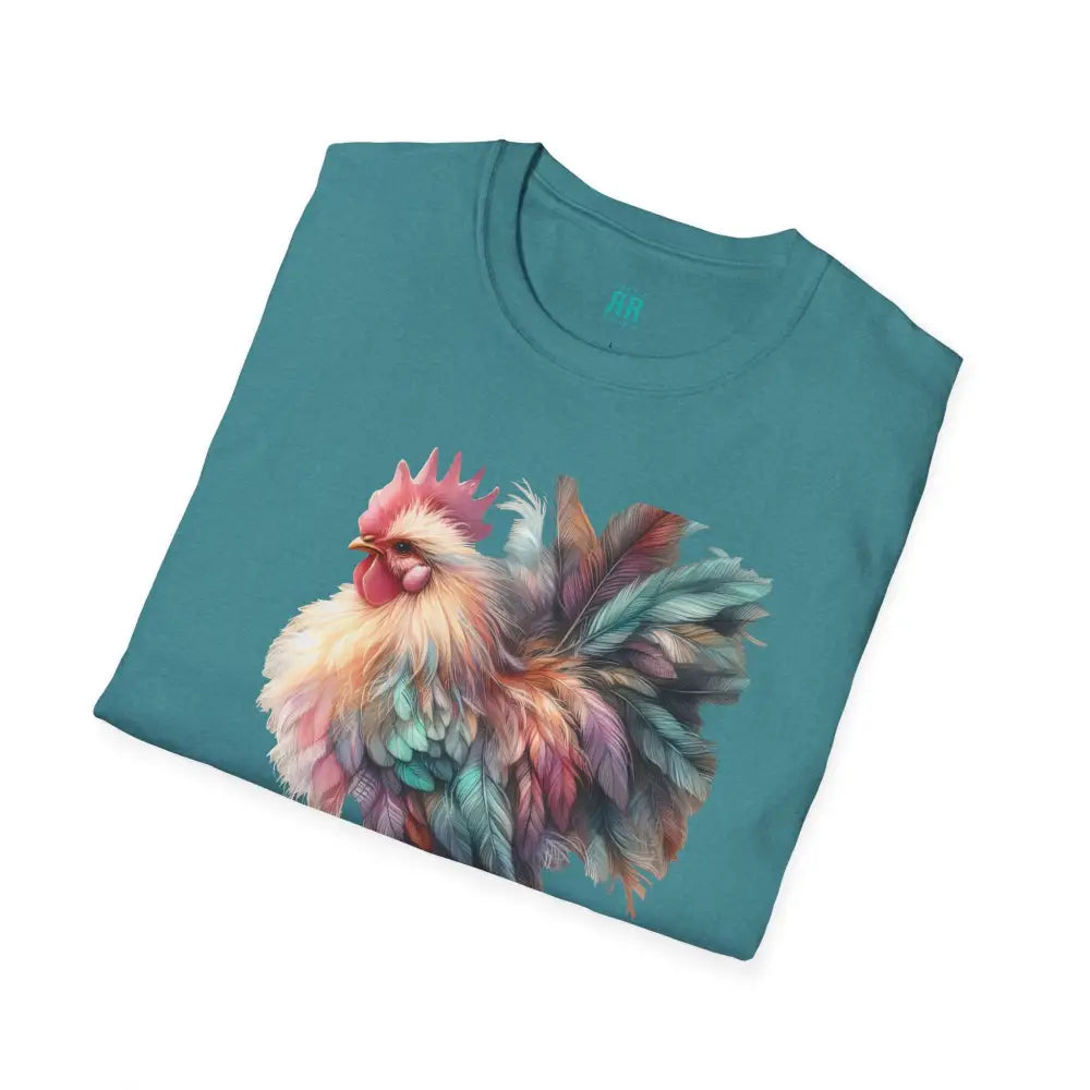 The Enchanted Fluffy Chicken Tee – Whimsical Elegance Unisex Softstyle Tee T Shirt