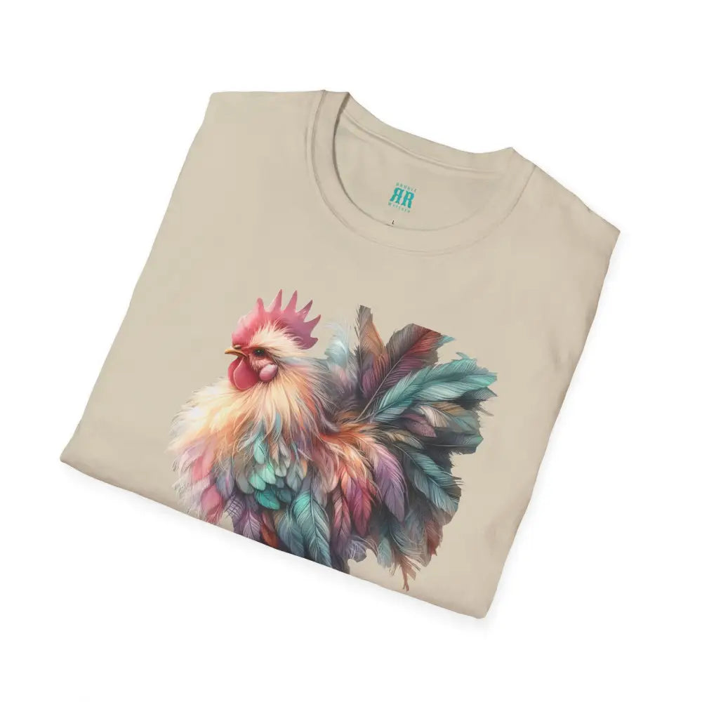 The Enchanted Fluffy Chicken Tee – Whimsical Elegance Unisex Softstyle Tee T Shirt