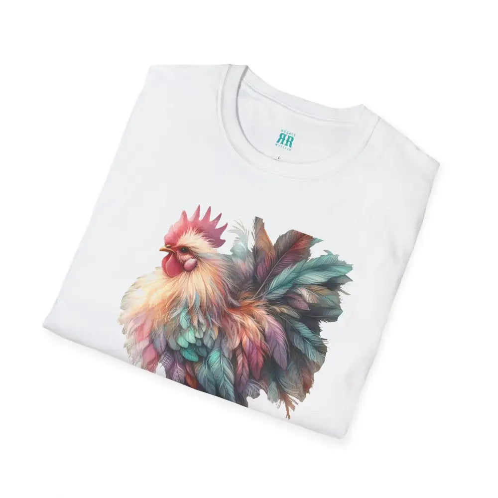 The Enchanted Fluffy Chicken Tee – Whimsical Elegance Unisex Softstyle Tee T Shirt