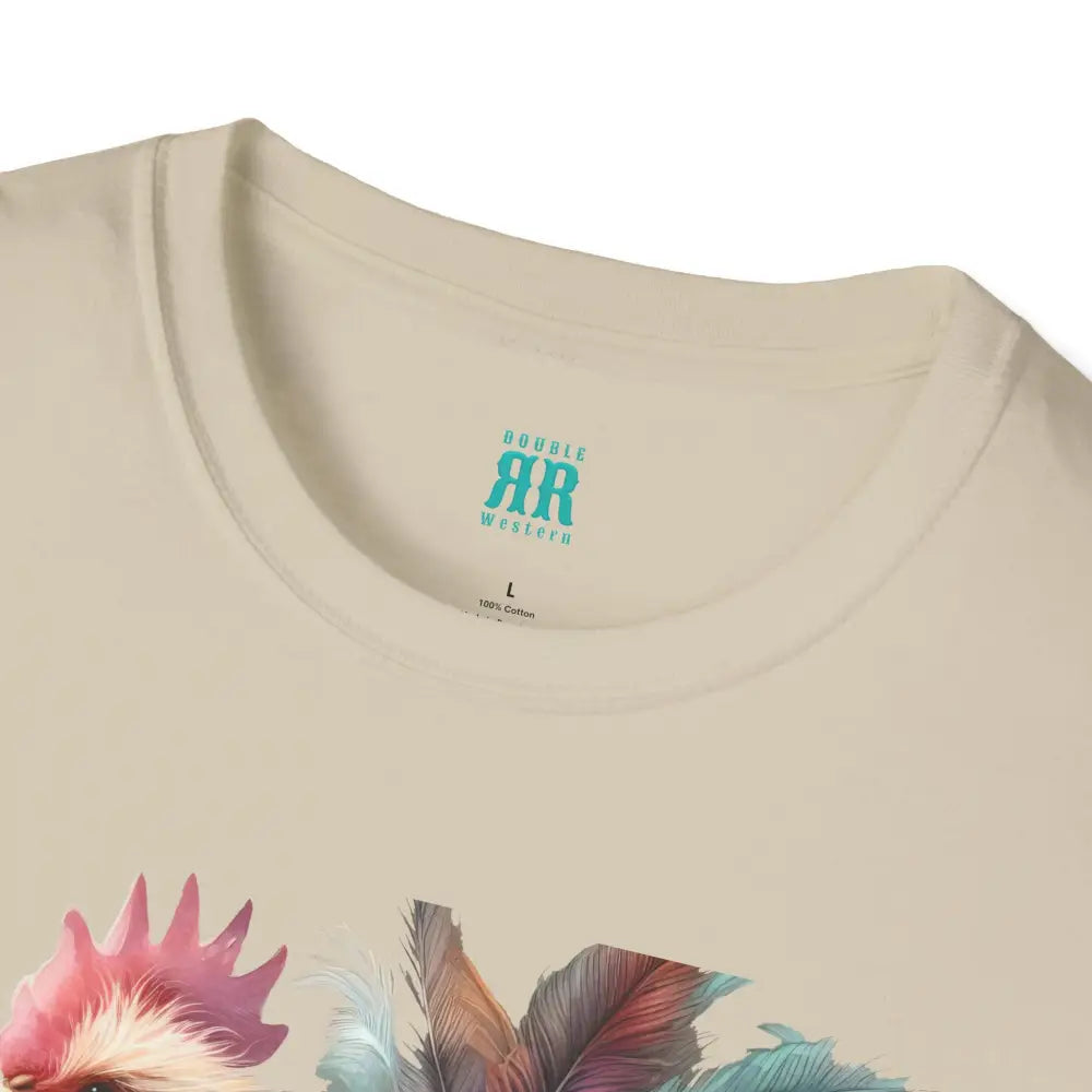 The Enchanted Fluffy Chicken Tee – Whimsical Elegance Unisex Softstyle Tee T Shirt