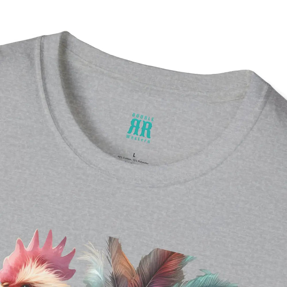 The Enchanted Fluffy Chicken Tee – Whimsical Elegance Unisex Softstyle Tee T Shirt