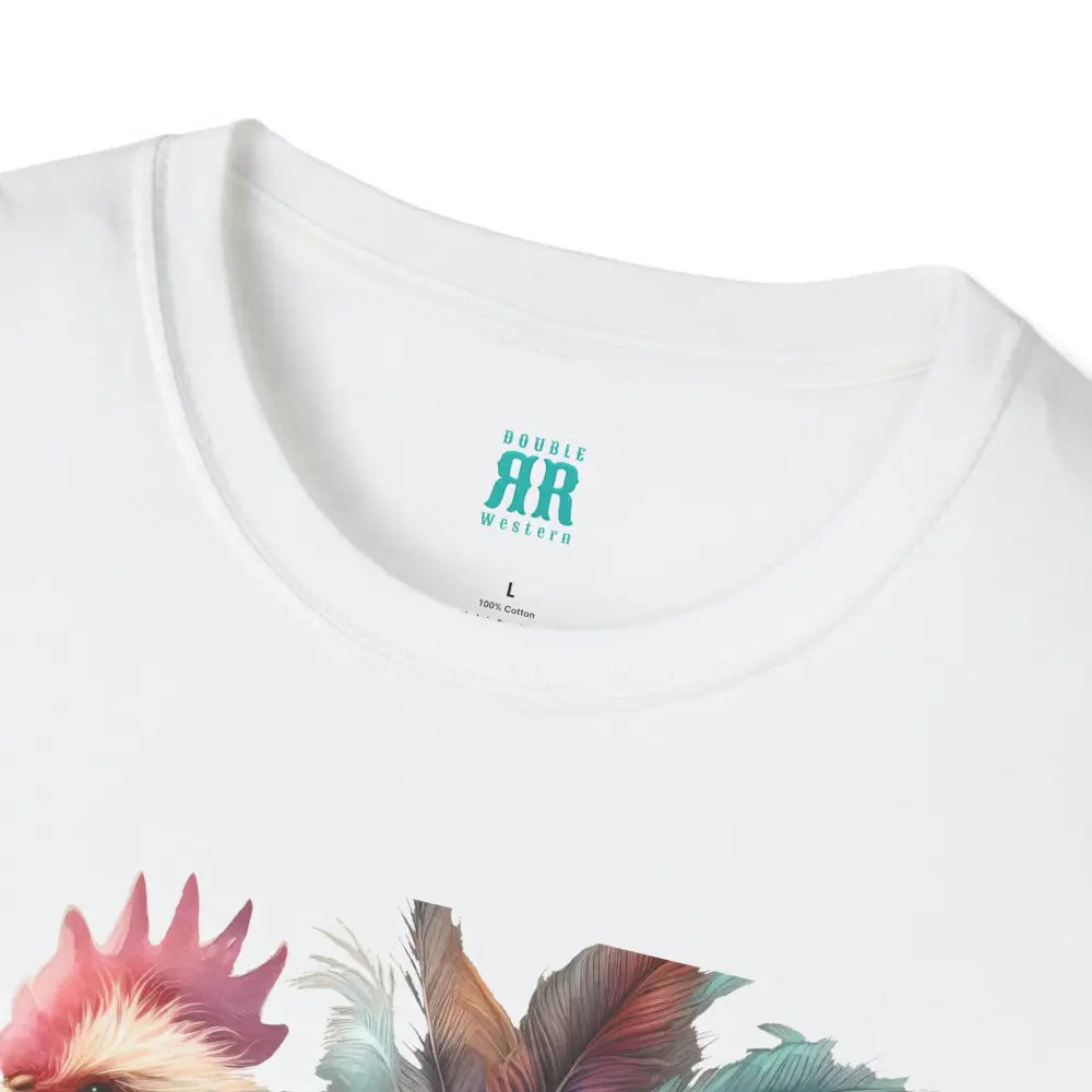 The Enchanted Fluffy Chicken Tee – Whimsical Elegance Unisex Softstyle Tee T Shirt