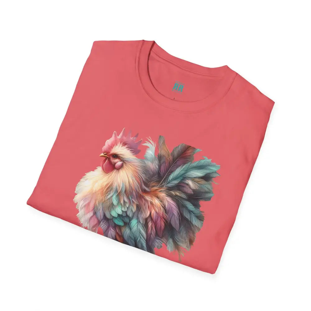 The Enchanted Fluffy Chicken Tee – Whimsical Elegance Unisex Softstyle Tee T Shirt