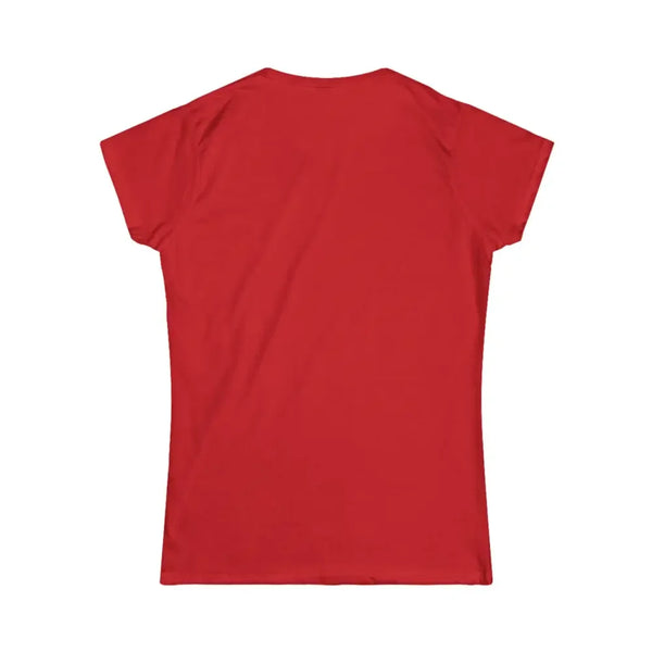 Red graphic T-shirt with plain back