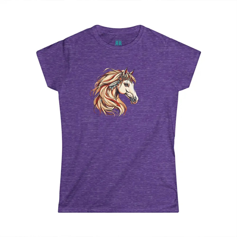 Free Spirited Elegance with a Boho Twist Double R Western™ Softstyle Graphic Shirt Heather Purple / S T Shirt