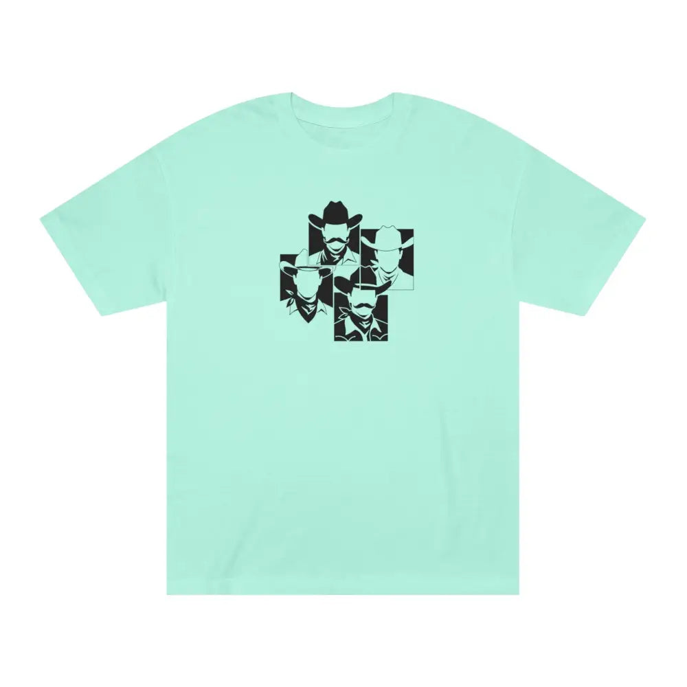Frontier Icons Pop Art Cowboy Tee – Women’s | Double R Western™ Celadon / S T Shirt