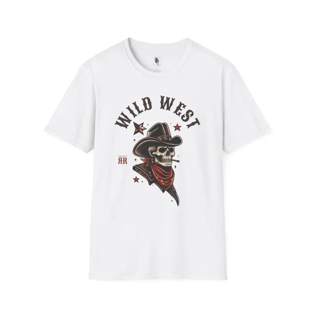 ’Grim Rider’ Double R Western’s™ Softstyle T Shirt XS / White T Shirt