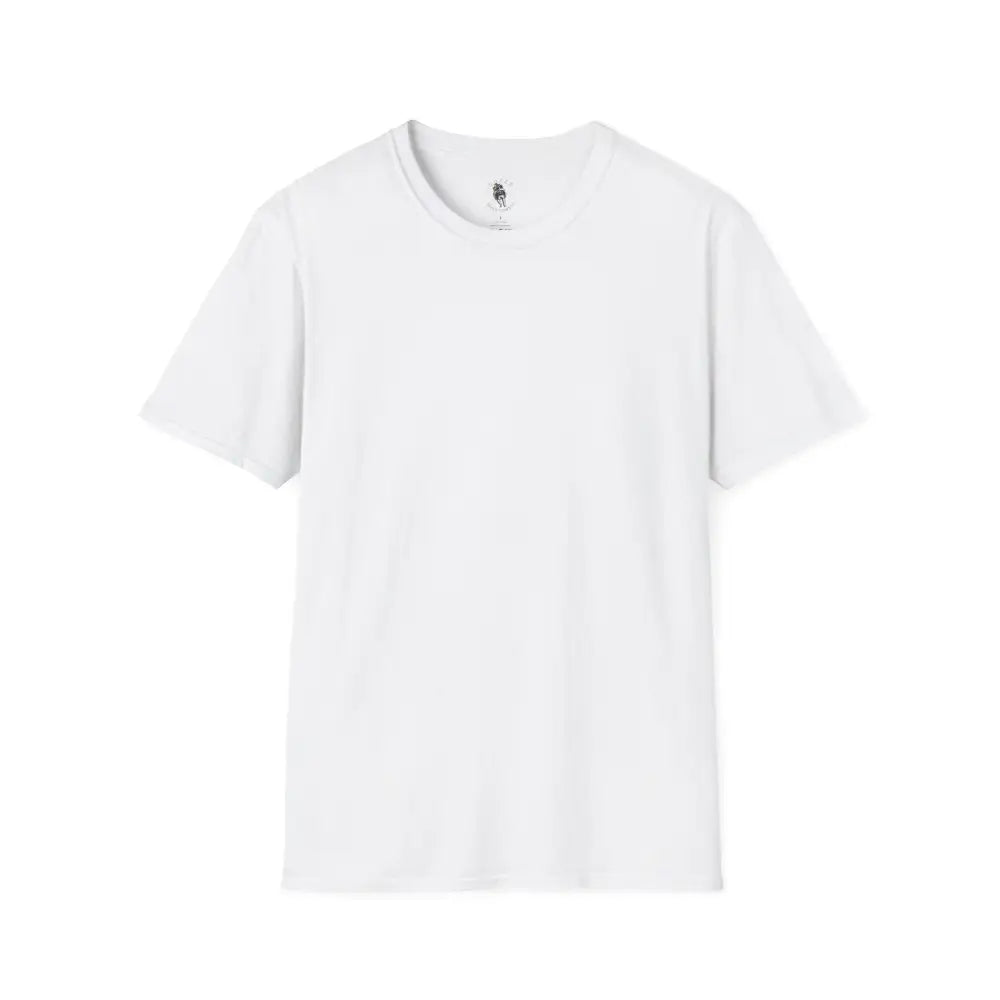 ’Grim Rider looking back’ BACK DESIGN Double R Western’s™ Softstyle T Shirt XS / White T Shirt