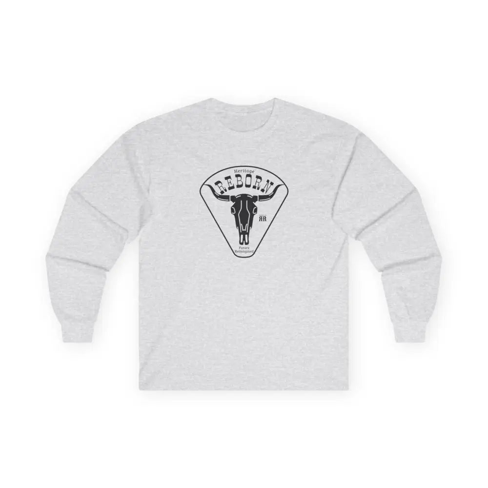 ’Heritage Reborn Future Reimagined’ Double R Western’s™ Long Sleeve T Shirt S / Ash Long sleeve