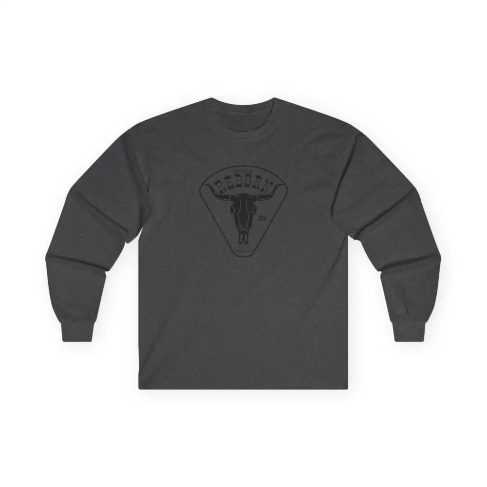 ’Heritage Reborn Future Reimagined’ Double R Western’s™ Long Sleeve T Shirt S / Dark Heather Long sleeve