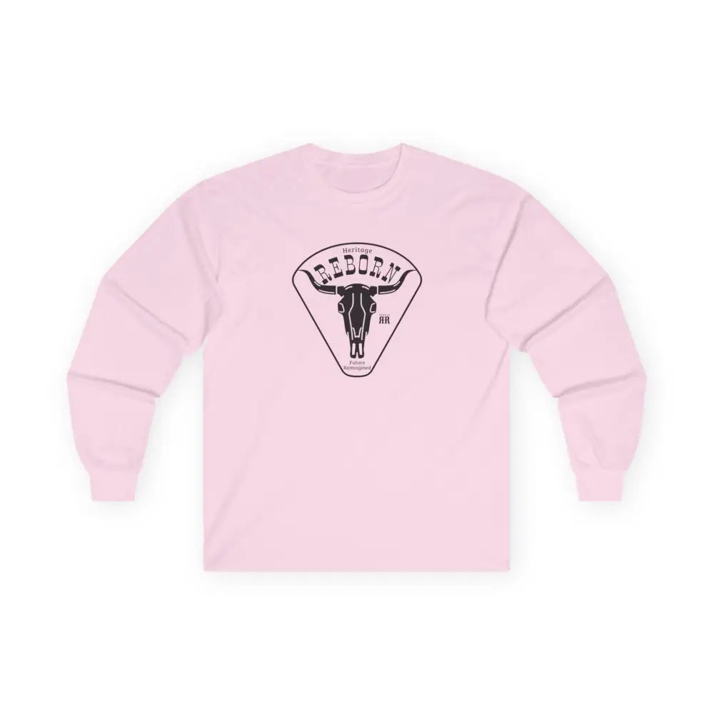 ’Heritage Reborn Future Reimagined’ Double R Western’s™ Long Sleeve T Shirt S / Light Pink Long sleeve
