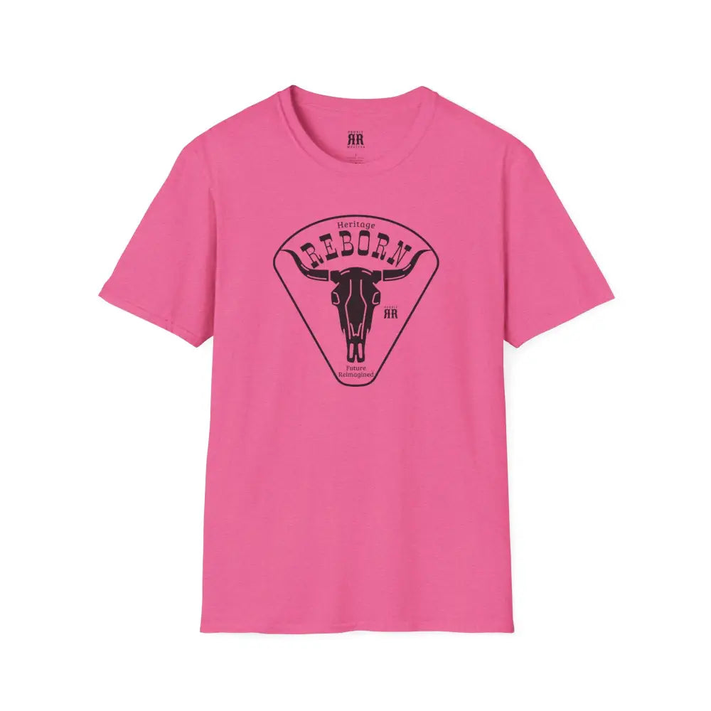 Heritage Reborn Universal Comfort Tee Double R Western’s Hot Off The Trail Heather Heliconia / S T Shirt
