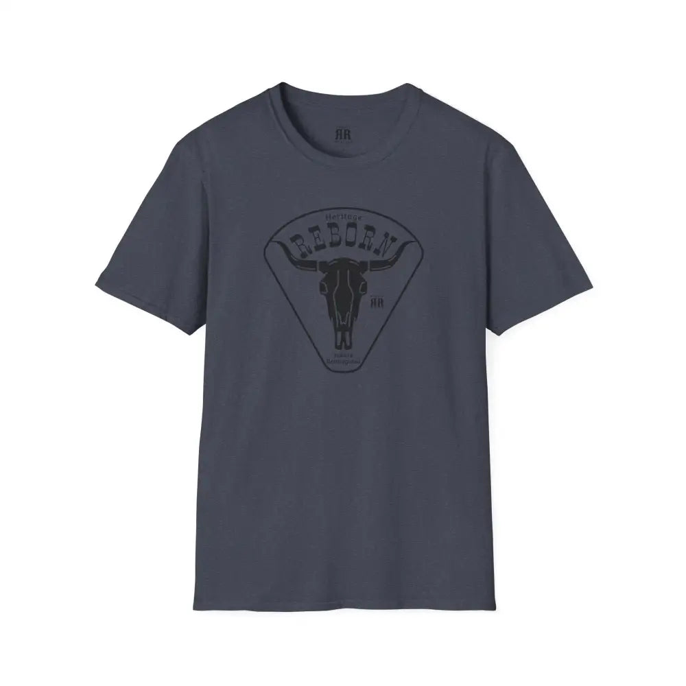 Heritage Reborn Universal Comfort Tee Double R Western’s Hot Off The Trail Heather Navy / XS T Shirt