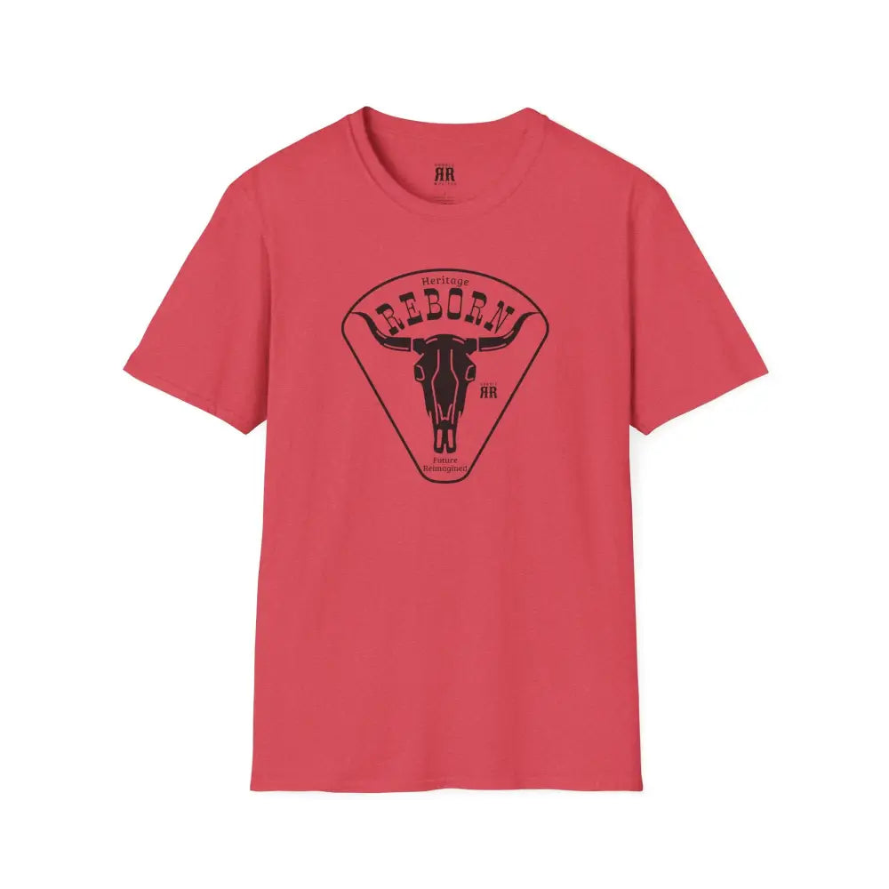 Heritage Reborn Universal Comfort Tee Double R Western’s Hot Off The Trail Heather Red / S T Shirt