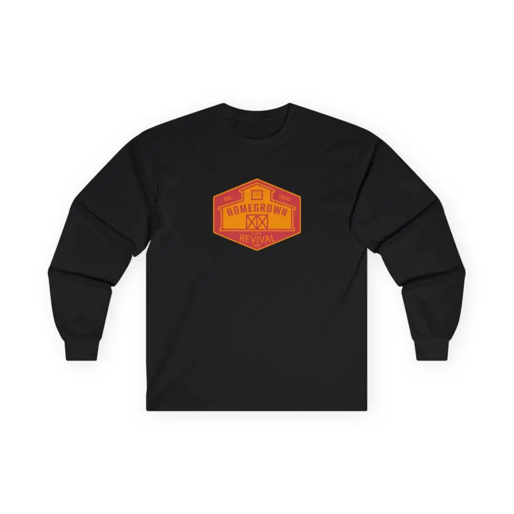 Home Grown Revival’ - Double R western’s - Long Sleeve Men’s T-Shirt - S / Black - Long-sleeve