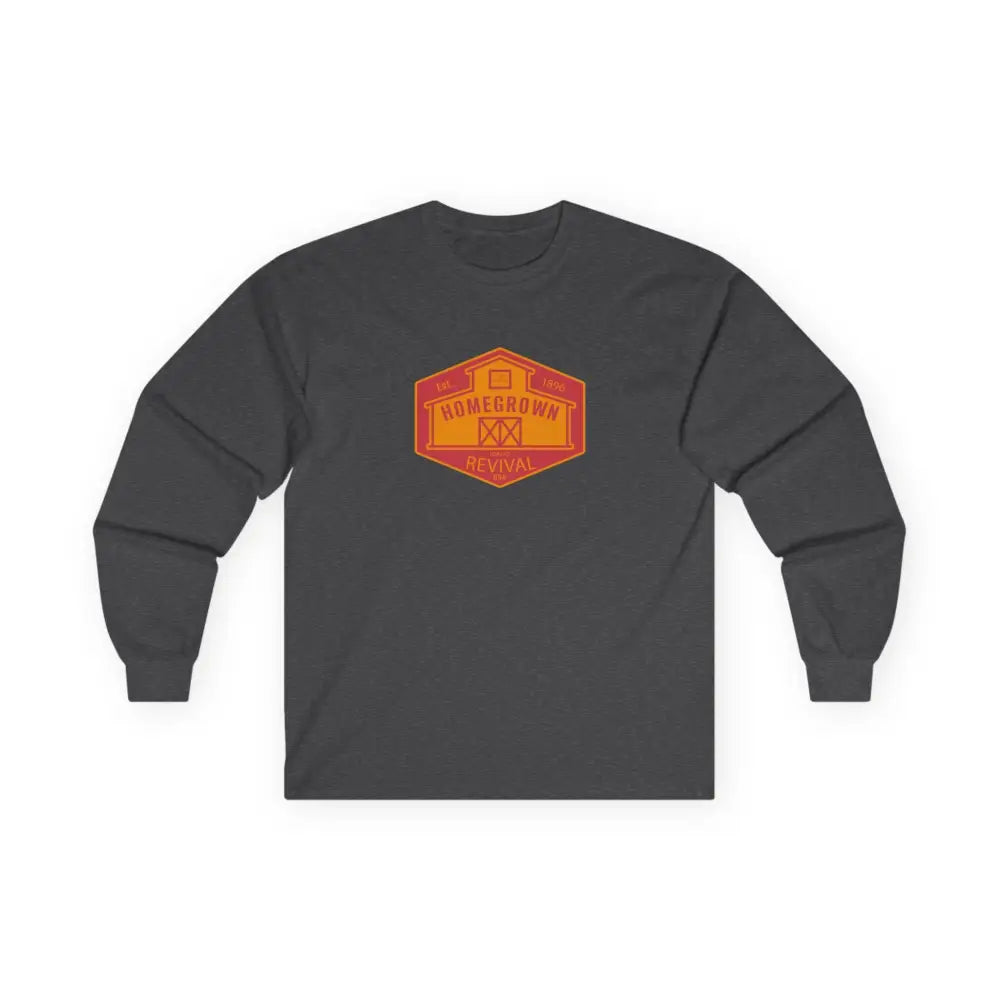 Home Grown Revival’ - Double R western’s - Long Sleeve Men’s T-Shirt - S / Dark Heather - Long-sleeve