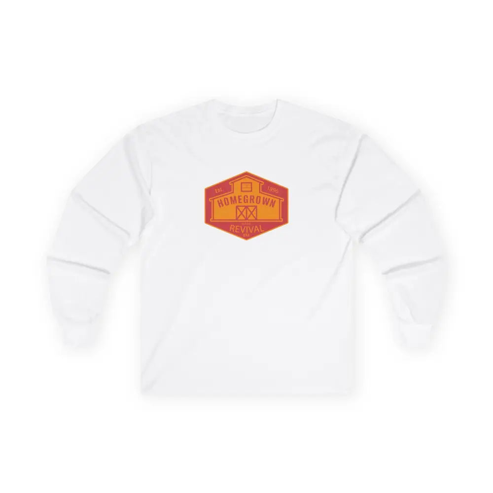 Home Grown Revival’ Double R western’s Long Sleeve Western T Shirt S / White Long sleeve