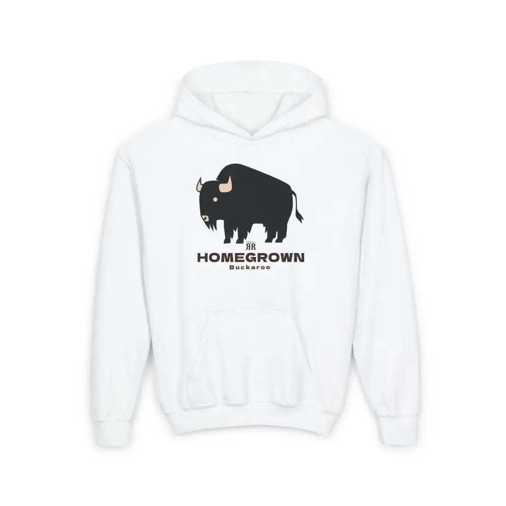 ’Homegrown Buckaroo Boy-Zhan Bi-Den,’ - Double R Western Homegrown Buckaroo Series - Youth Heavy Blend Hooded